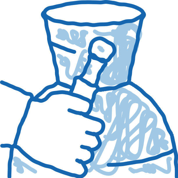 陶土花瓶绘画涂鸦图标手绘图片下载