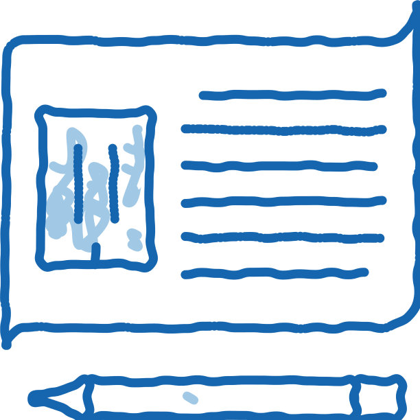 书写建筑信息模型涂鸦图标图片下载