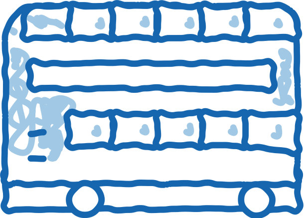 双层观光巴士涂鸦图标手图片下载