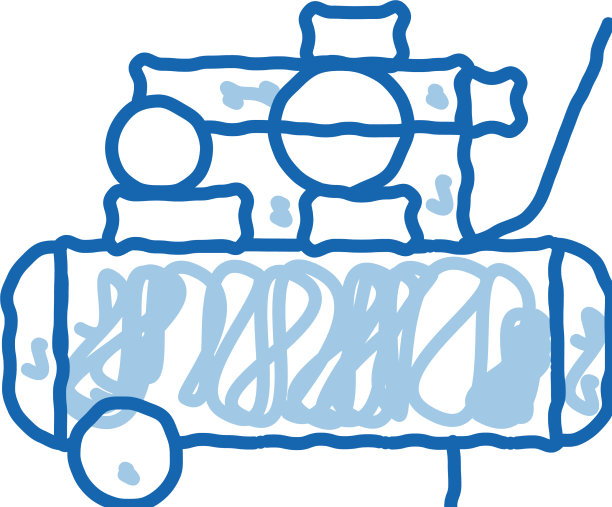 轮胎修理人涂鸦图标手绘图片下载