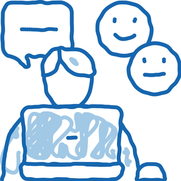 情绪聊天沟通涂鸦图标手图片下载