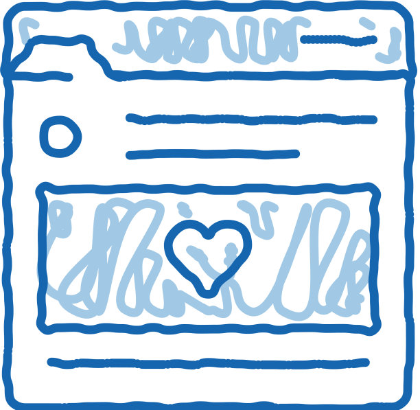 最喜欢的信息文件夹涂鸦图标手绘图片下载