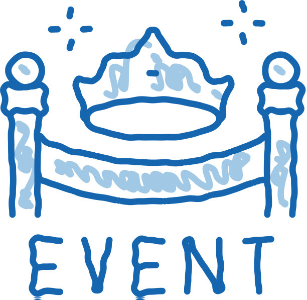 庄重的展示活动涂鸦图标手绘图片下载