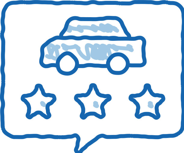 汽车质量评估涂鸦图标手绘图片下载