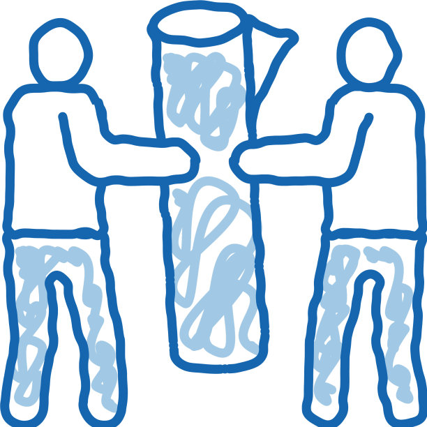 人们携带卷地毯涂鸦图标手绘图片下载