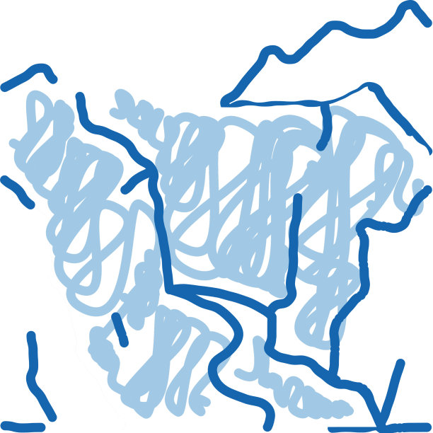 山景涂鸦图标手绘图片下载