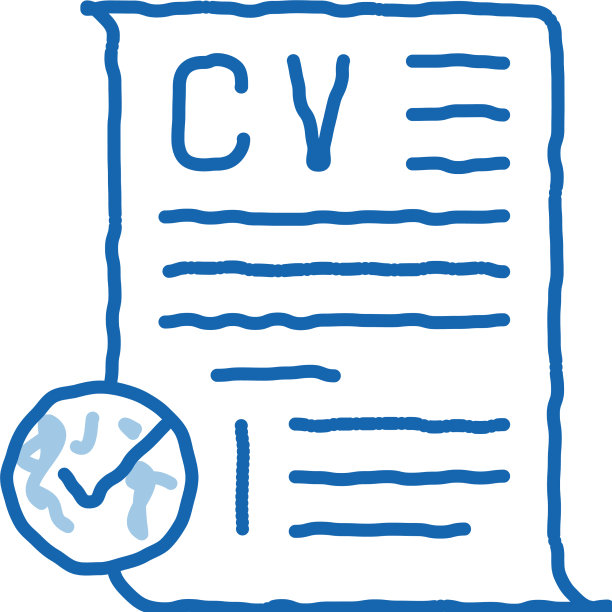 确认的简历涂鸦图标手绘图片下载