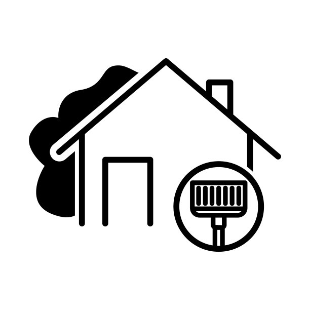 简约清洁房屋图标图片下载