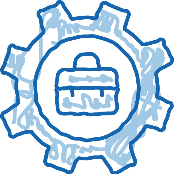 职业设置涂鸦图标手绘图片下载