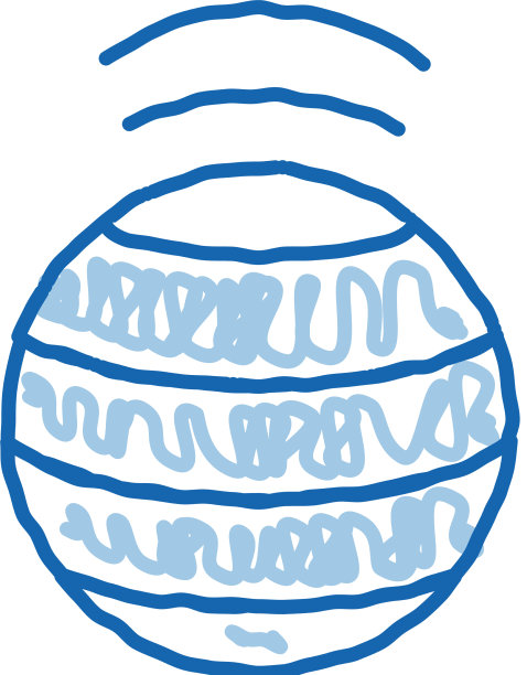 旋转球涂鸦图标手绘图片下载