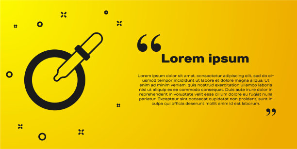 黑色培养皿上有吸管图标图片下载