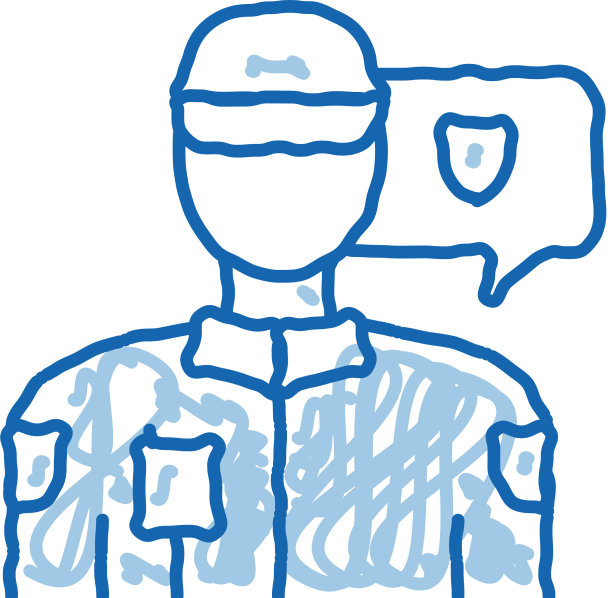 警察图标轮廓图片下载