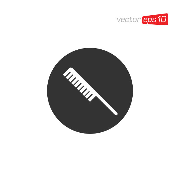 理发店图标标志设计矢量图片下载