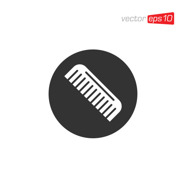 理发店图标标志设计矢量图片下载