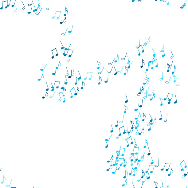 无缝背景与音乐音符图片下载