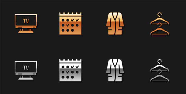 设置智能电视酒店预订日历浴袍图片下载