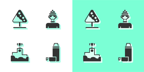 设置保温瓶集装箱路标雪崩奖图片下载