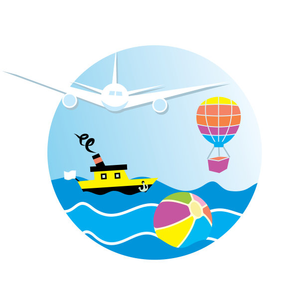 船球和气球的横幅关闭图片下载