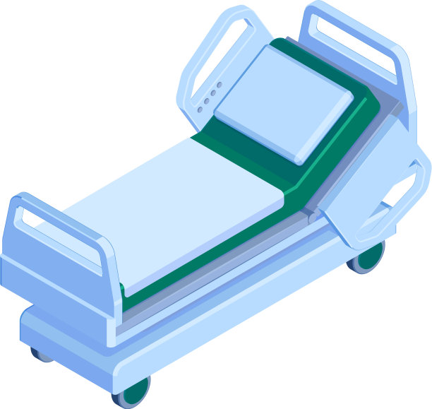 等距医院的病床上图片下载