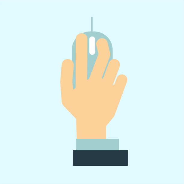 手图标平面设计插图图片下载