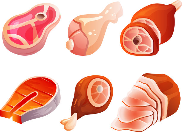 各种肉类游戏图标集图片下载