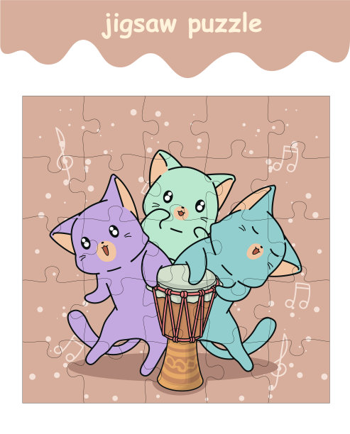 儿童拼图游戏图片下载