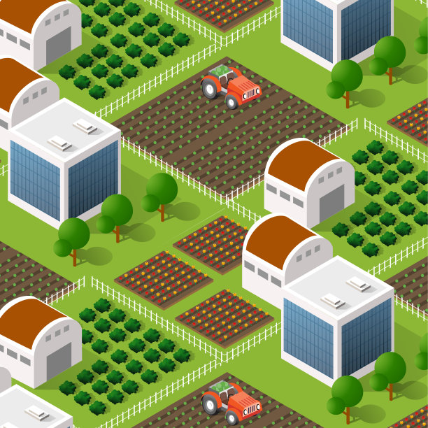 农村等距自然生态农场图片下载