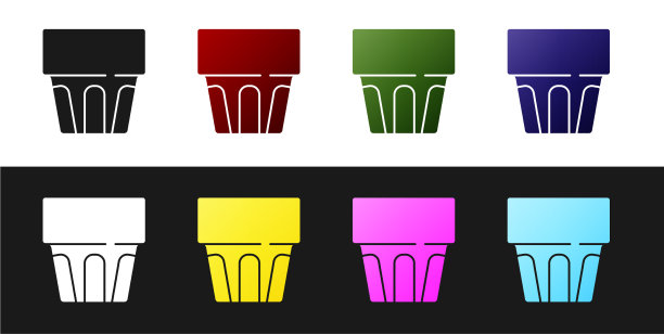 设置玻璃与水图标隔离在黑色和图片下载