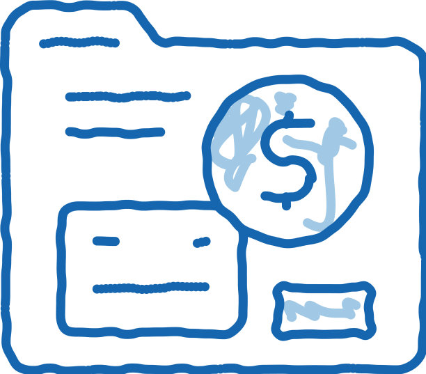 信用卡身份涂鸦图标手绘图片下载