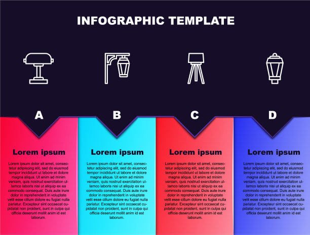 设线台灯复古街灯地板图片下载