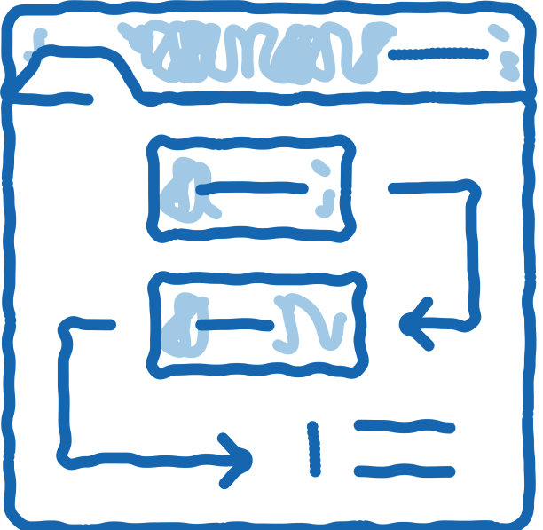 网站工作流程步骤涂鸦图标手图片下载