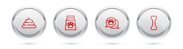 给宠物装上狗屎袋，留下爪子印图片下载