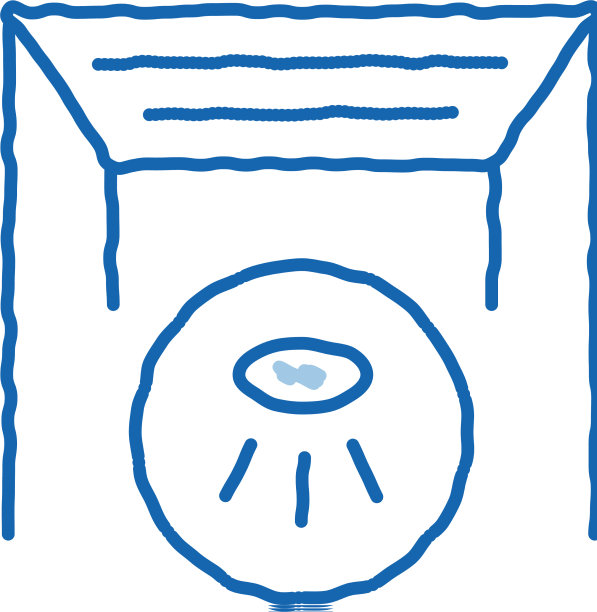 准备孔灯涂鸦图标手图片下载