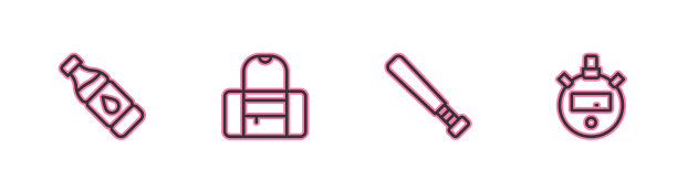 套线瓶水棒球棒运动包图片下载