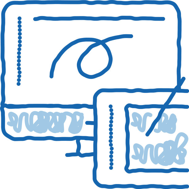 绘制设计平板和电脑屏幕涂鸦图片下载