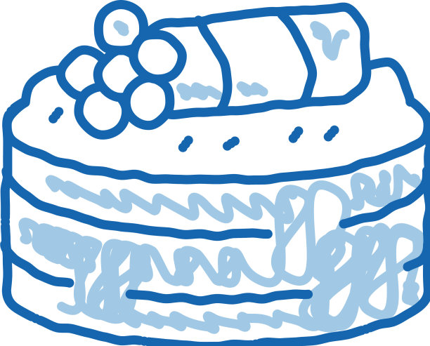 寿司卷与鱼子酱涂鸦图标手绘图片下载