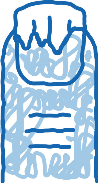 脱皮指甲涂鸦图标手绘图片下载