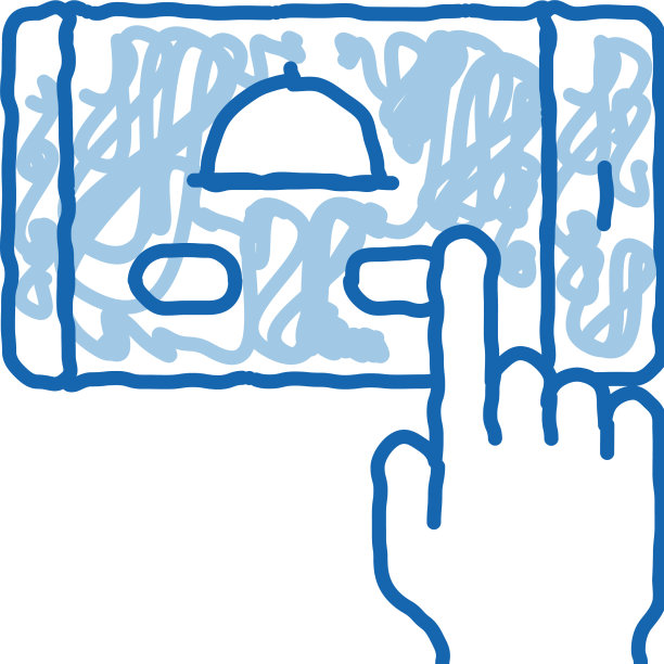 外卖手机应用涂鸦图标手绘图片下载