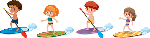 设置不同的孩子卡通人物在夏天图片下载