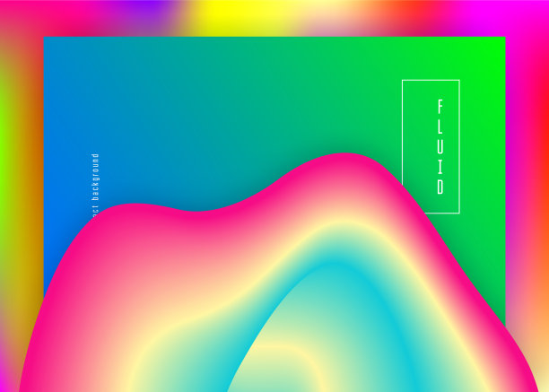 具有动态元素和形状的流体图片下载