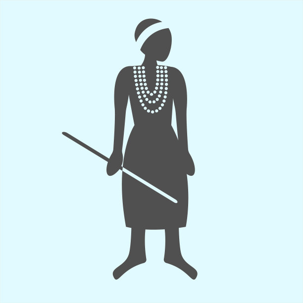 非洲图标平面设计插图图片下载