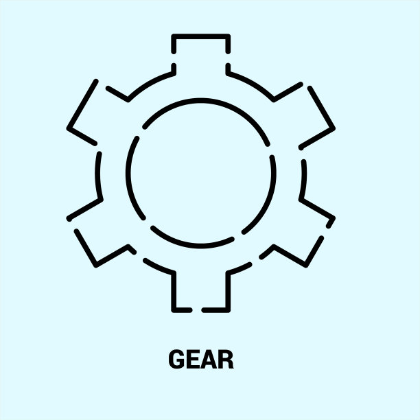 艺术设计线图标虚线插图图片下载