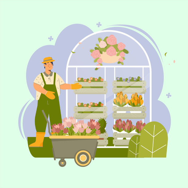 奶牛场构图插图图片下载