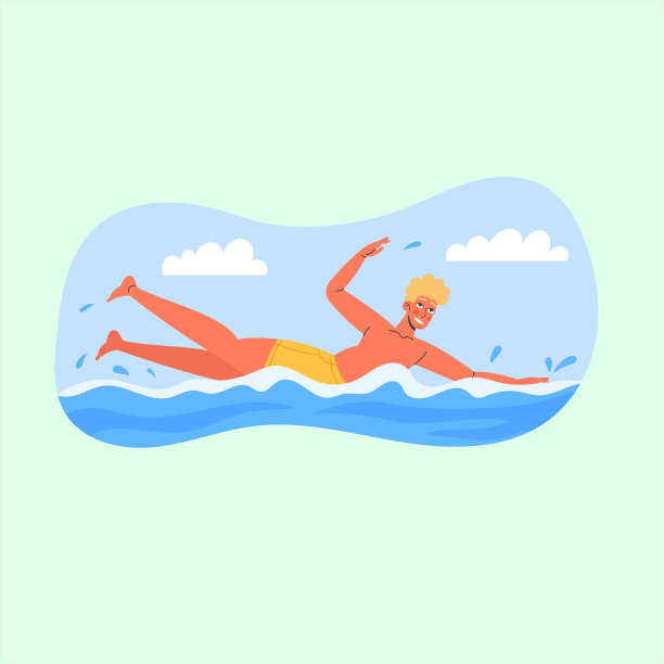 有机夏季场景插图图片下载