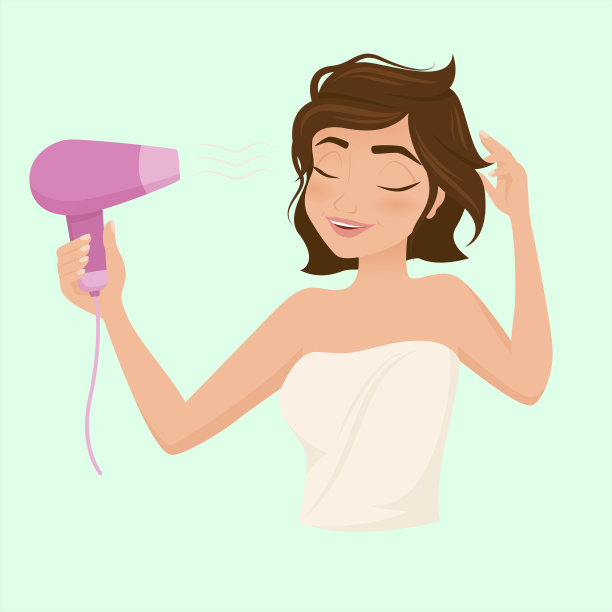 女性晨间例行插图图片下载