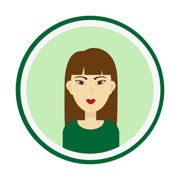 长着棕色长发和棕色眼睛的女孩脸图片下载