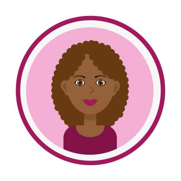 女性头像微笑的女孩脸图片下载