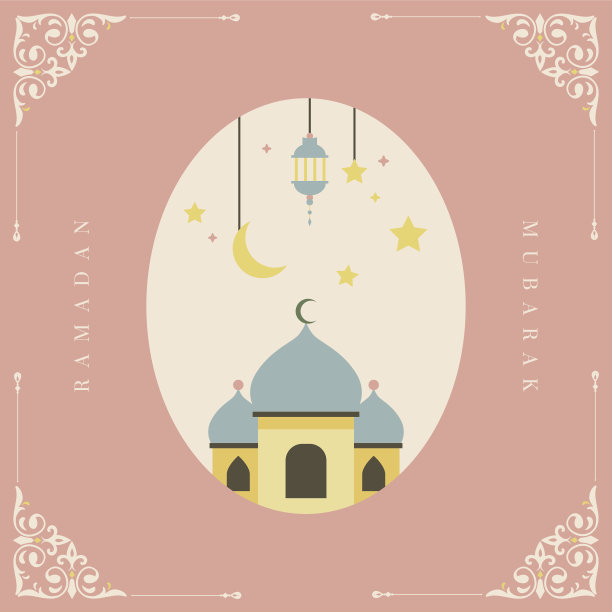 斋月穆巴拉克卡片设计图片下载