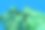 3D渲染一个绿色抽象波浪图在蓝色背景。带有3D对象的墙纸图片下载