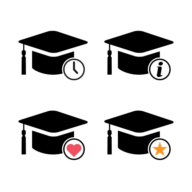 设置帽子帽子符号隔离在白色上图片下载